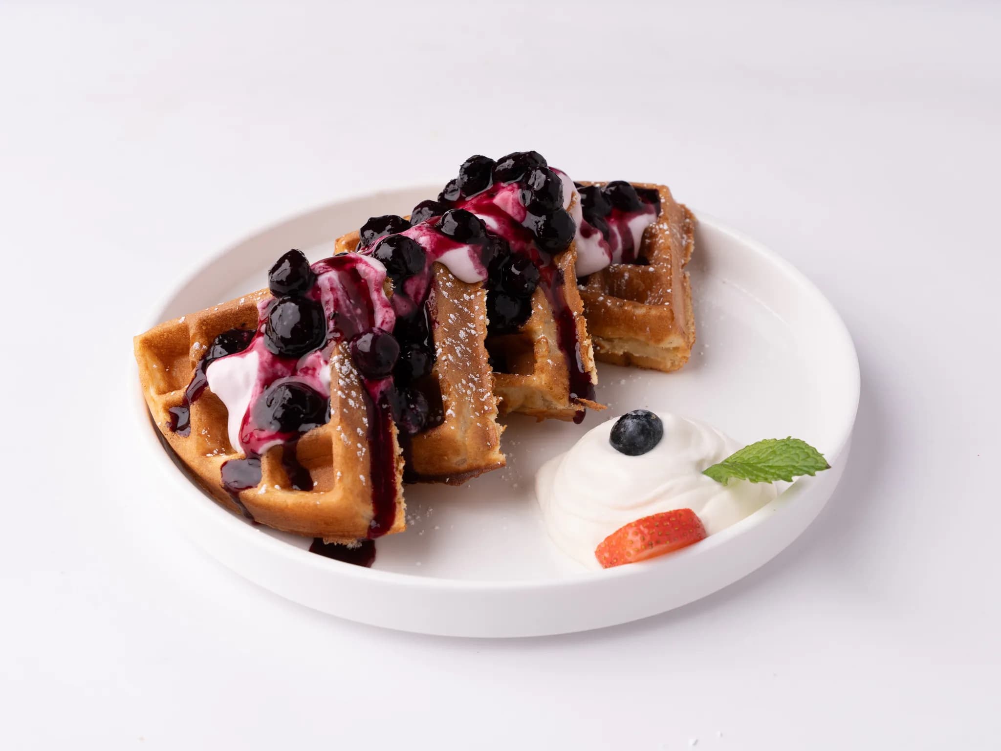 Blueberry Lemon Cheesecake Waffle
