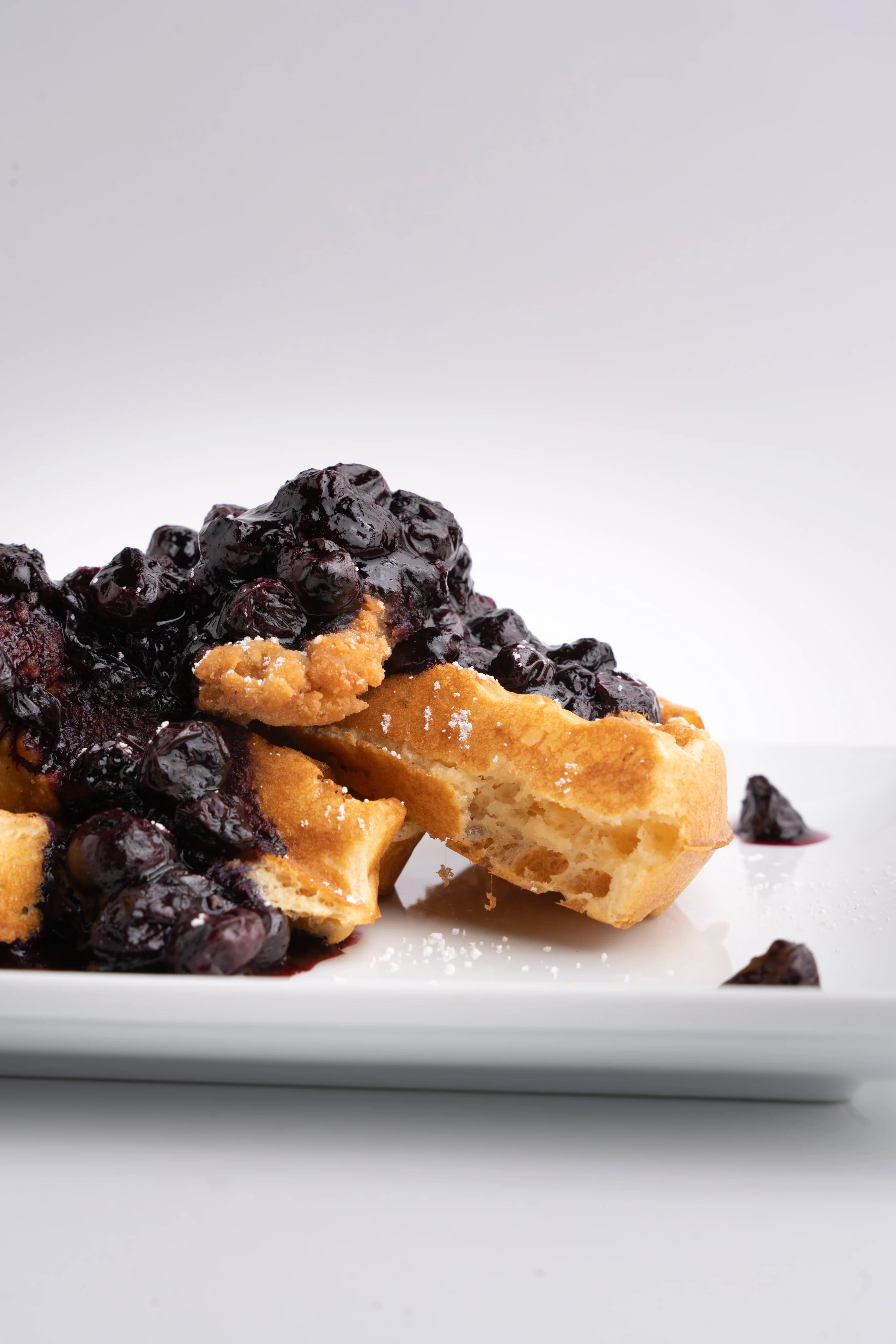 Blueberry Compote & Chicken Waffle