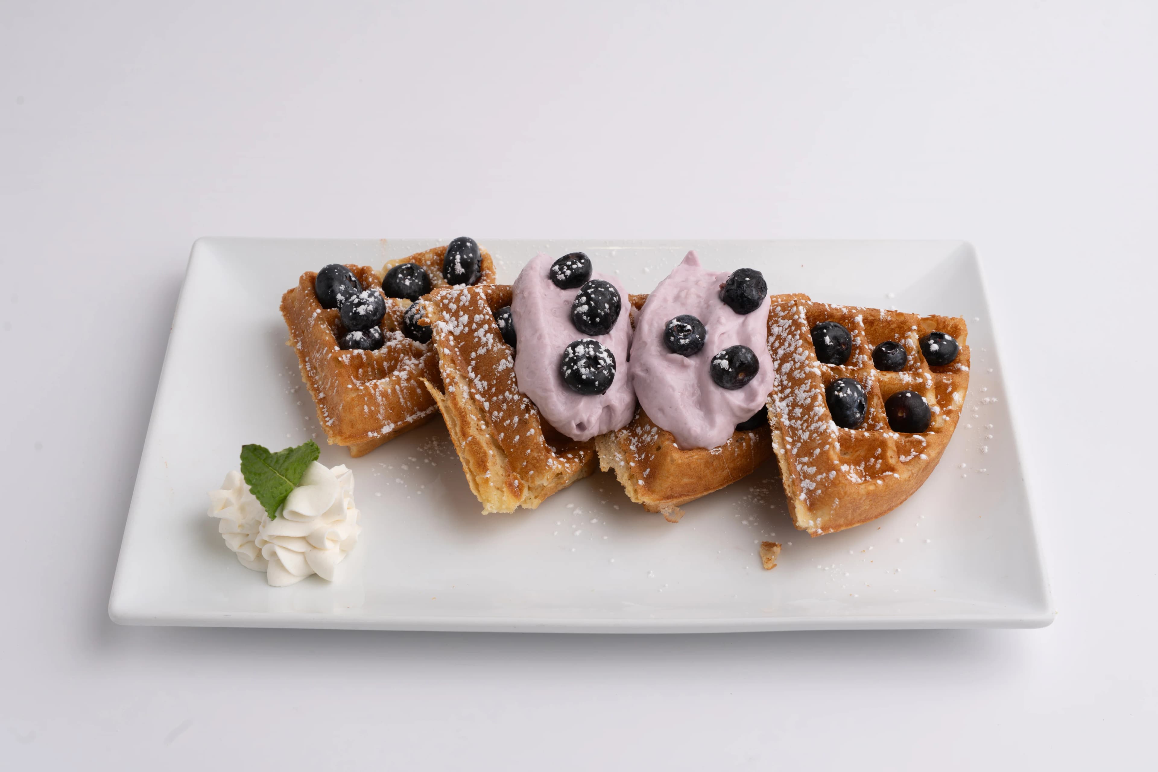 Blueberry Lemon Cheesecake Waffle